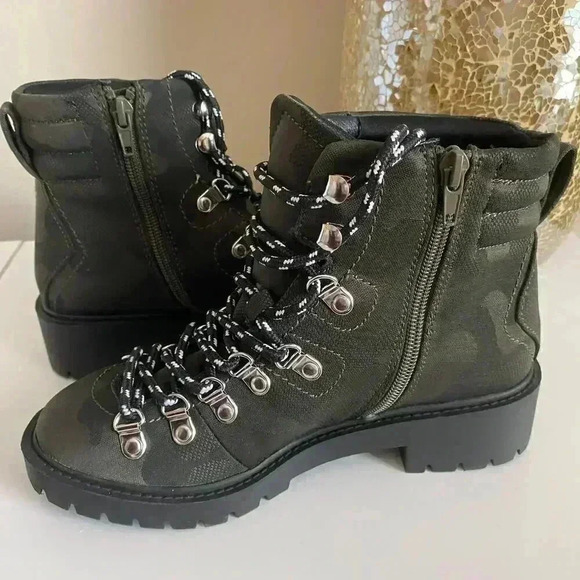 Steve Madden Geiger Lace-Up Combat Boot Size 6 - Picture 10 of 12